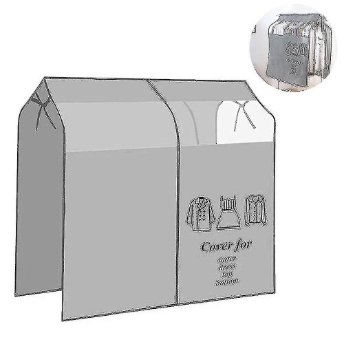Sl Dustproof Clothes Rack Cover Expandable Hanging Closet Cover Shoulder 1