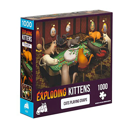 Exploding Kittens Exploding Kittens Puzzle Cats Playing Craps 1000pcs