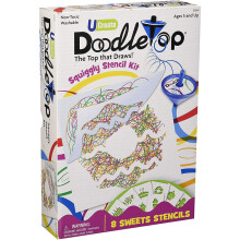Doodletops Sweets Squiggly Stencil Kit
