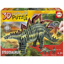 Puzzle Creatura 3D 82 pezzi : Stegosaurus