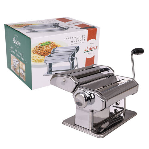 Al Dente Extra Wide Pasta Machine 180mm (Chrome) 2