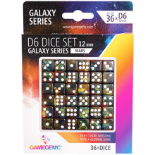 Gamegenic Galaxy Series D6 Dice Set 12mm (36pcs) (Mars)