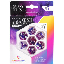 Gamegenic Galaxy Series RPG Dice Set 7pcs (Nebula) - Board Game