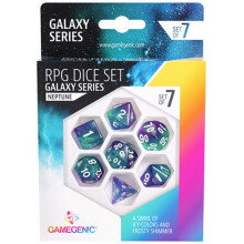 Gamegenic Galaxy Series RPG Dice Set 7pcs (Neptune)