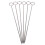 (10"/25cm) Appetito Chrome Skewers (Set of 6) 2