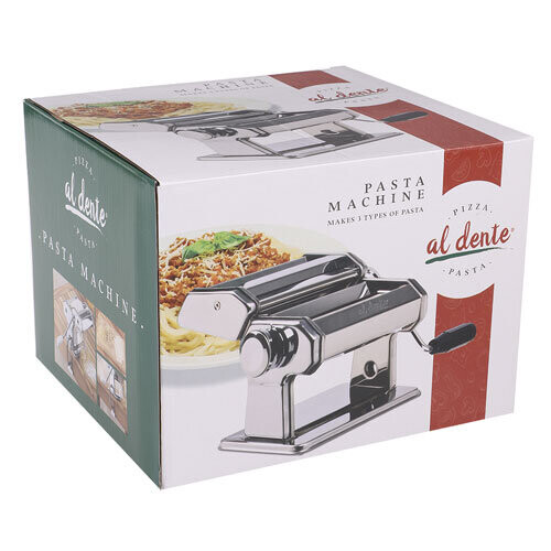 Al Dente Pasta Machine w/ Detachable Cutters 150mm (Chrome) 1