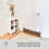 Herringbone Door Draught Excluder - Antique Cream 3