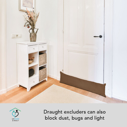Herringbone Door Draught Excluder - Antique Cream 2