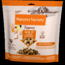 Nature's Variety Complete Freeze Dried Food Toppers Chicken 7x120g