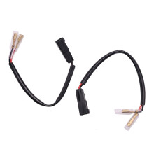 2pcs Motorcycle Turn Signal Wiring Harness Connector Turn Signal Plug Adapter For - Refurbished
