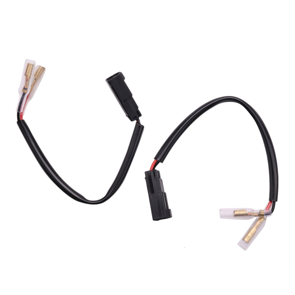 2pcs Motorcycle Turn Signal Wiring Harness Connector Turn Signal Plug Adapter For