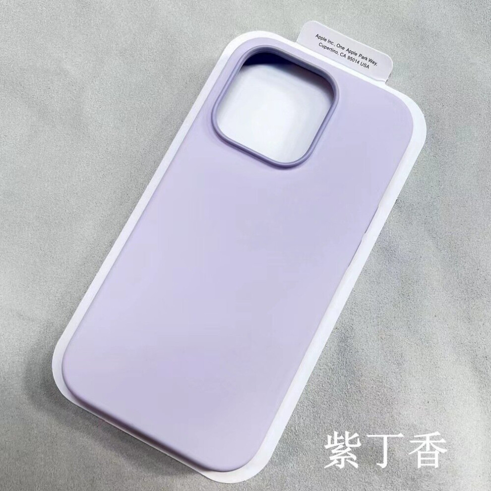 Case for iPhone 13Pro Animation Magnetic Suction Lilac Silicone original cartoon magsafe No116595