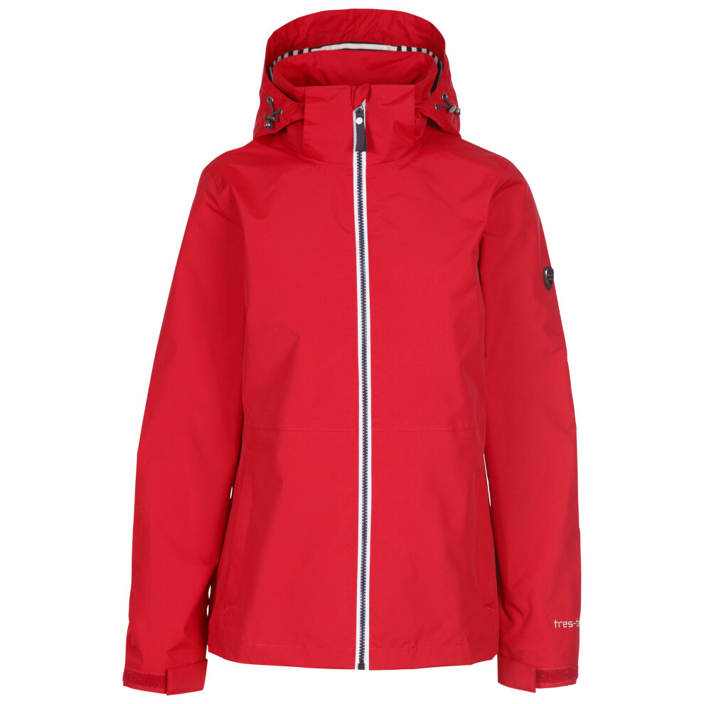 (8, Red) Trespass Womens Waterproof Jacket Ellis