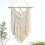 Macrame Wall Hanging Boho Decoration Chic Driftwood Tapestry 65 X 35cm 3