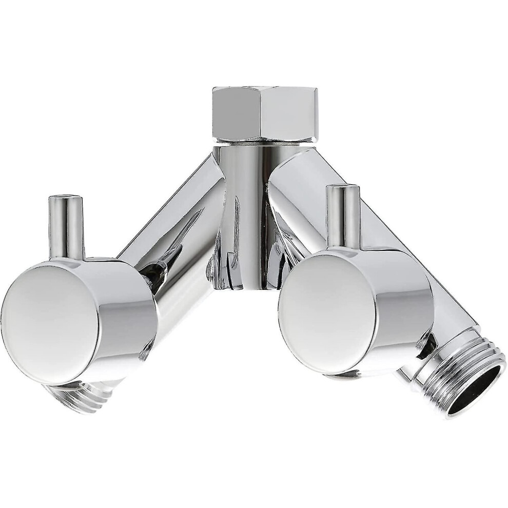Brass Diverter Valve Shower Shut-Off Valve 2-Way Y Splitter 1/2 Inch For Shower Hose And Shower Head Chrome Dsf014a 9130527006092