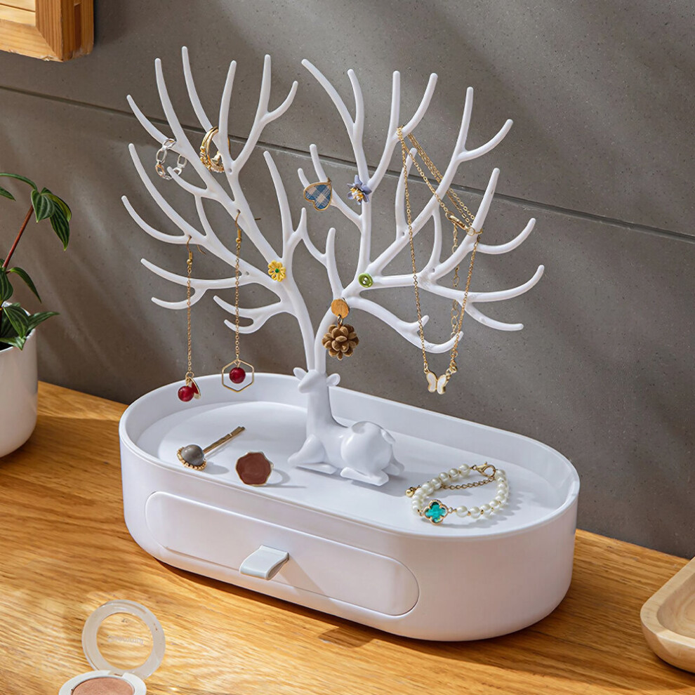 Plastic Antlers Tree Jewelry Organizer Stand
