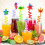 24 Pcs Reusable Sea Animal Straws 4