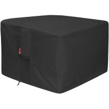 Gas Fire Pit Cover Square - Premium Patio Outdoor Cover Heavy Duty Fabric
