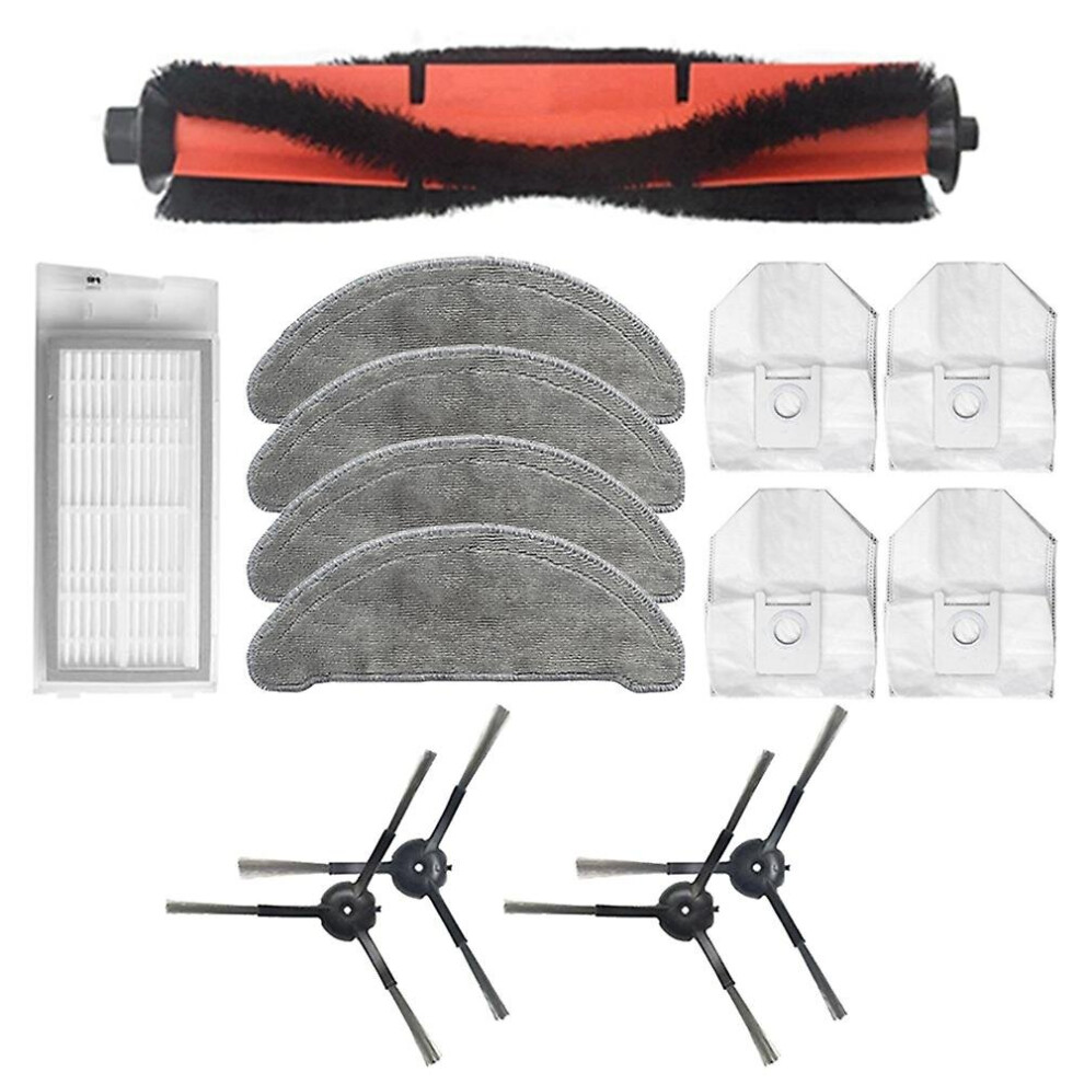 For Roidmi Eve Plus Robot Vacuum Cleaner Main Brush Side Brush Hepa Filter Mop Cloth Replacement Accessories
