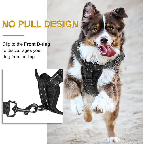 No Pull Dog Harness, Dog Harness With Handle, Reflective Dog Harness For Outdoor 1