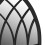 Living And Home Black Cathedral Window Wall Mirror 6