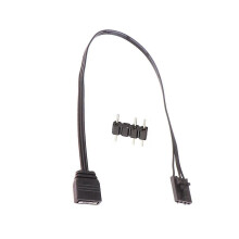 For 4pin Rgb To Standard Argb 3-pin 5v Adapter Connector Rgb Cable 25cm - Refurbished