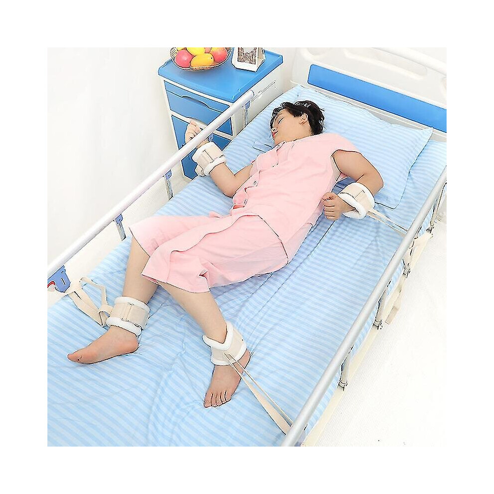 2pcs - Quick Release Hospital Bed Restraints Straps For Medical Procedures - Heavy Duty Limb Holders Medical With Wrist Ankle Straps - Long, Adjusta X