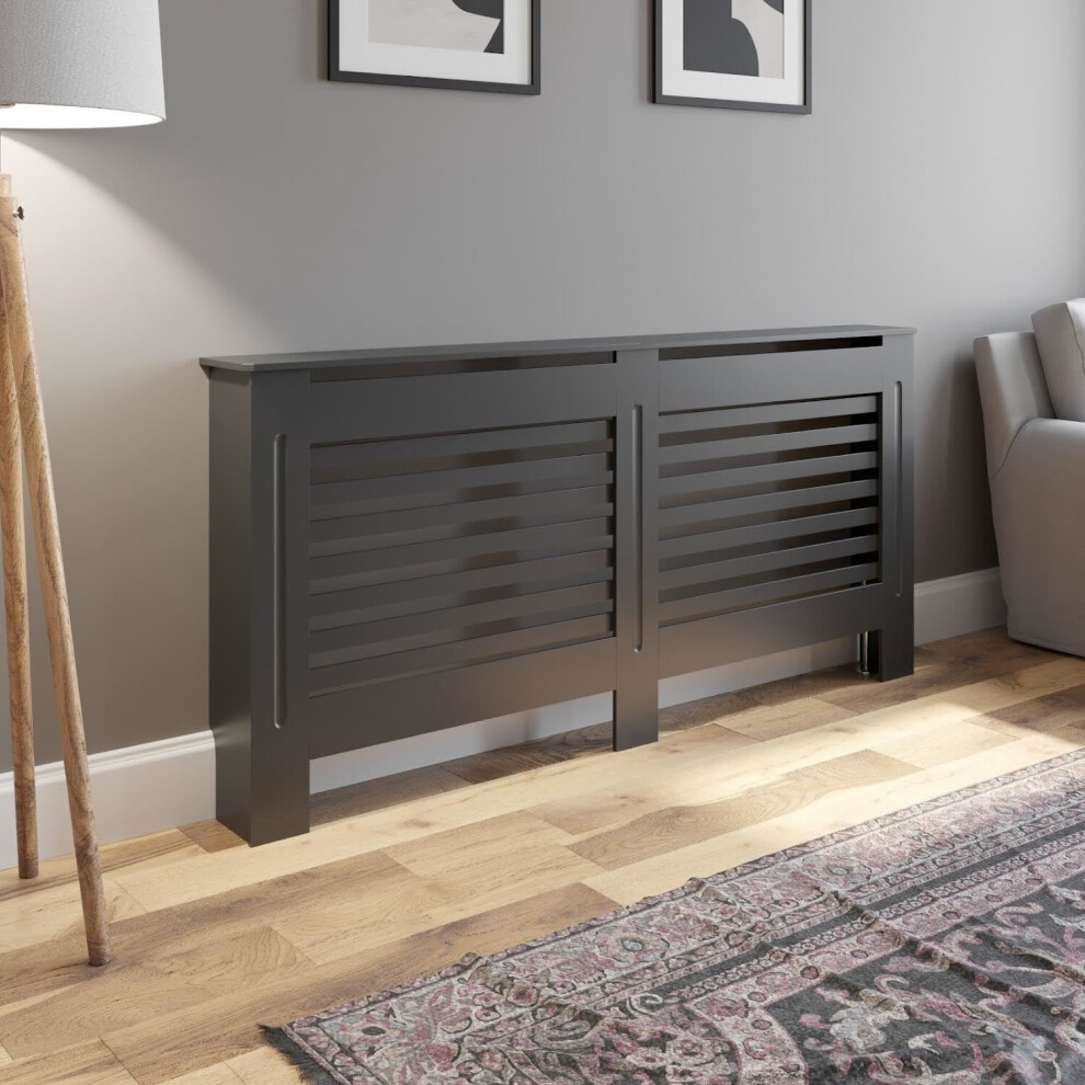 Radiator Cover Extra Large - Anthracite Horizontal Style 1720mm