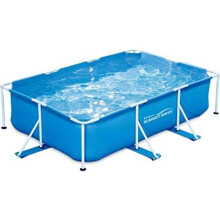 Summer Waves P31507330 15 Feet, 48 inch Deep Rectangular Large Metal Frame Pool