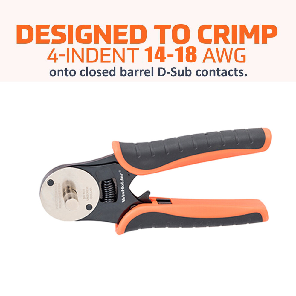 Barrel Crimper Deutsch Crimping Tools 4 Way Indent Circular Connector 354449993264