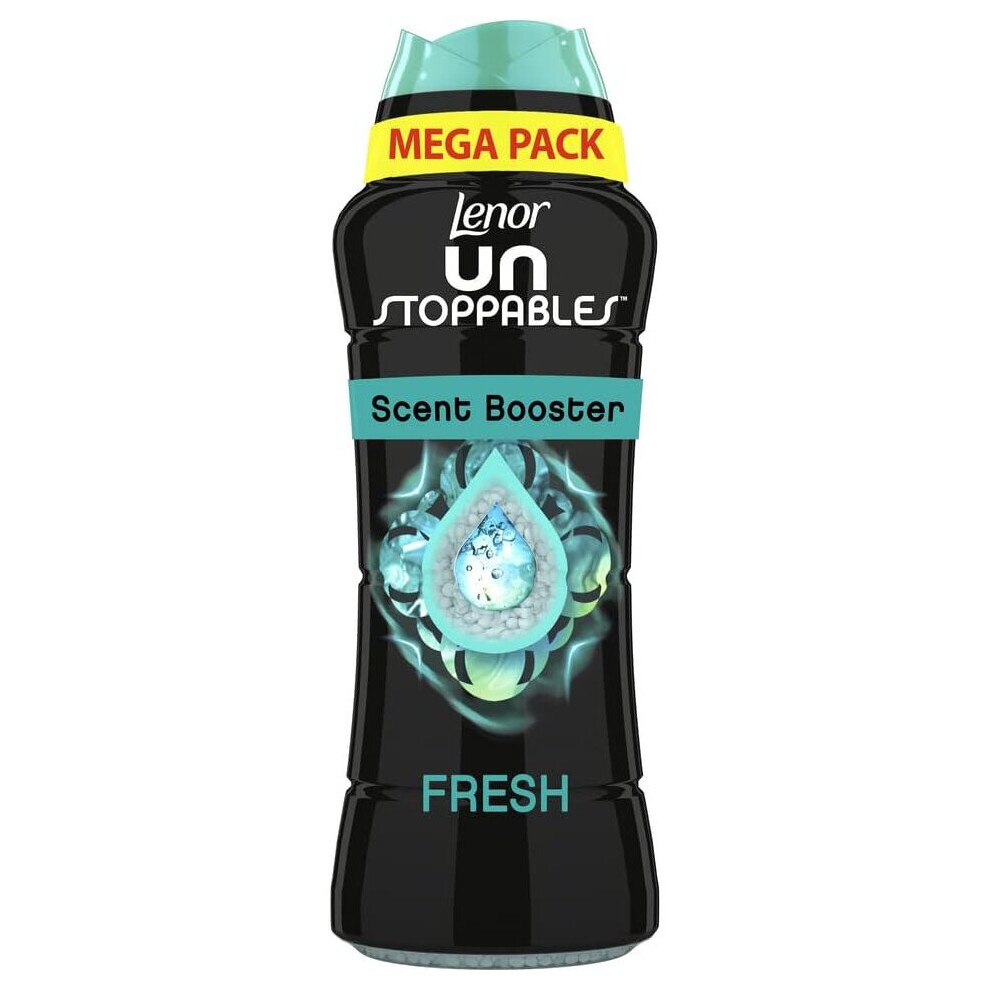 Lenor Unstoppables In-Wash Laundry Scent Booster Beads, 570G, Fresh Scent, A Boost Of Freshness For Up To 12 Weeks In Storage