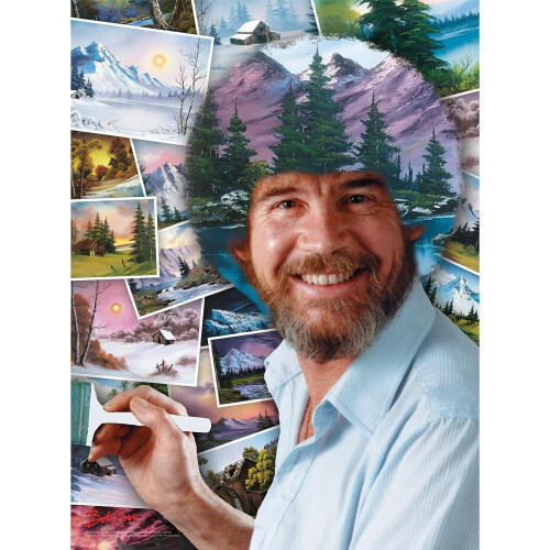 Bob Ross Hår 500 Bitars Pussel 2