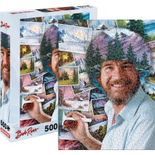 Bob Ross Hår 500 Bitars Pussel