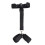 Black Ball Gag and Wrist Cuff Restraint System 1