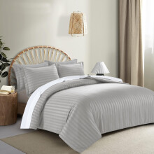 (Grey Duvet Covers) Stripe Duvet Cover King Size Bedding Quilt