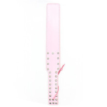 Pink Faux Leather Studded Paddle