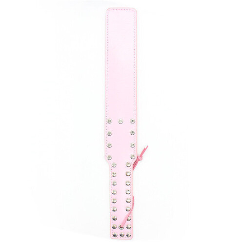 Pink Faux Leather Studded Paddle