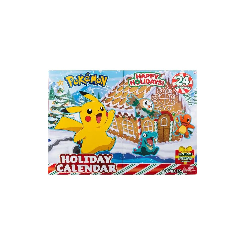 Pokemon Advent Calendar 2023 Battle Figures (40 Piece) Green Sides