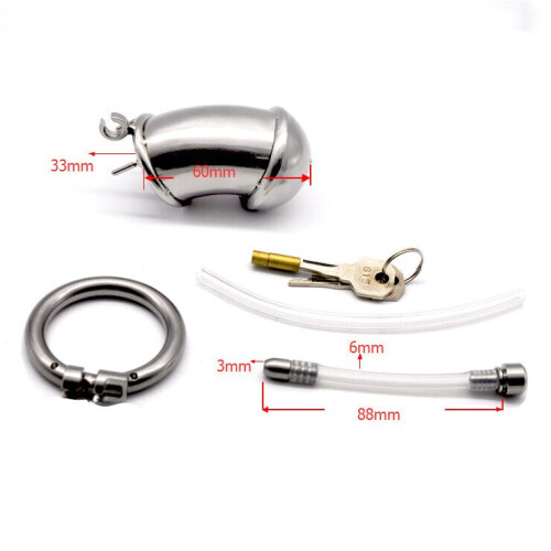 Stainless Saltshaker Chastity Cage (Large) 1
