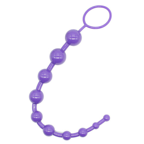 Purple Wigglepop Anal Beads