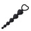 Black Anal Beads with Heart Shaped Handle 1