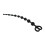 Silicone Anal Beads with a Double Hole Pull Ring (Black) 2