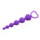 Purple Anal Beads with Heart Shaped Handle 2