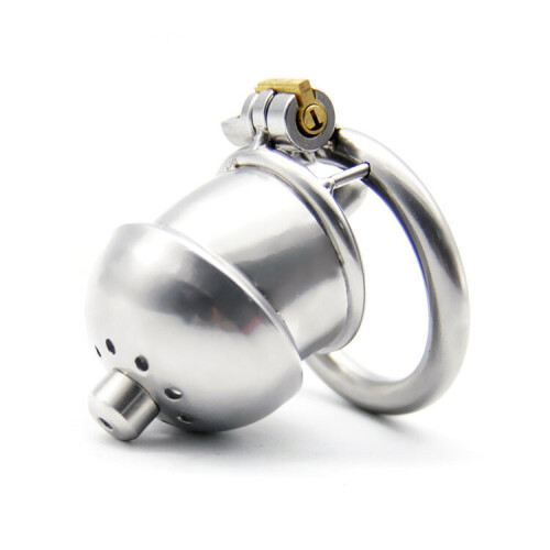 Stainless Saltshaker Chastity Cage (Medium)