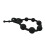 Silicone Anal Beads with a Double Hole Pull Ring (Black) 4