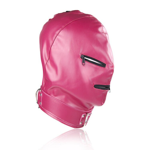 Three Zip Black Fetish Mask 2
