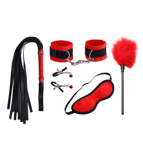 Red Fantasy Bondage Kit (5 Piece)