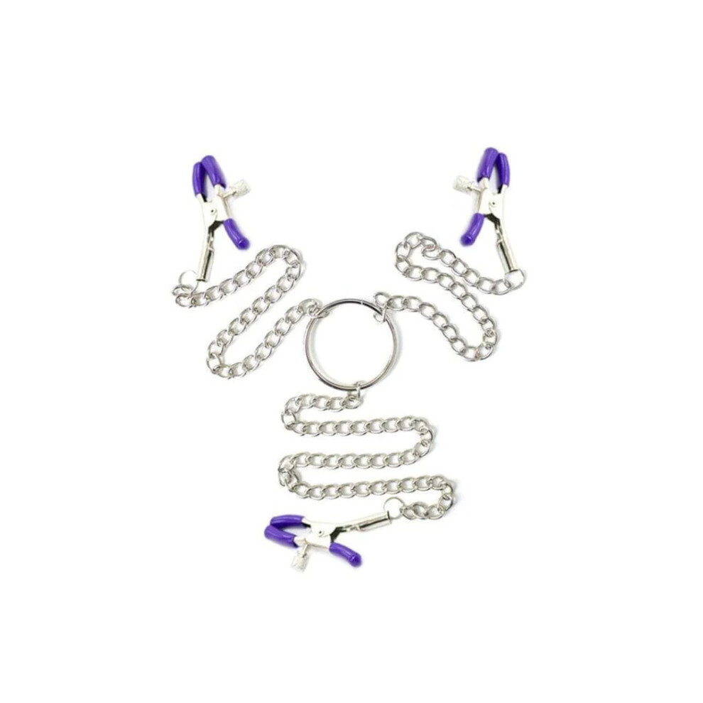 Nipple And Clit Clamps (Purple)