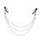 Adjustable Nipple Clamps with Triple Chain (Black) 3