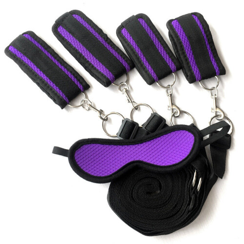 Purple Underbed Restraint Kit with Eyemask